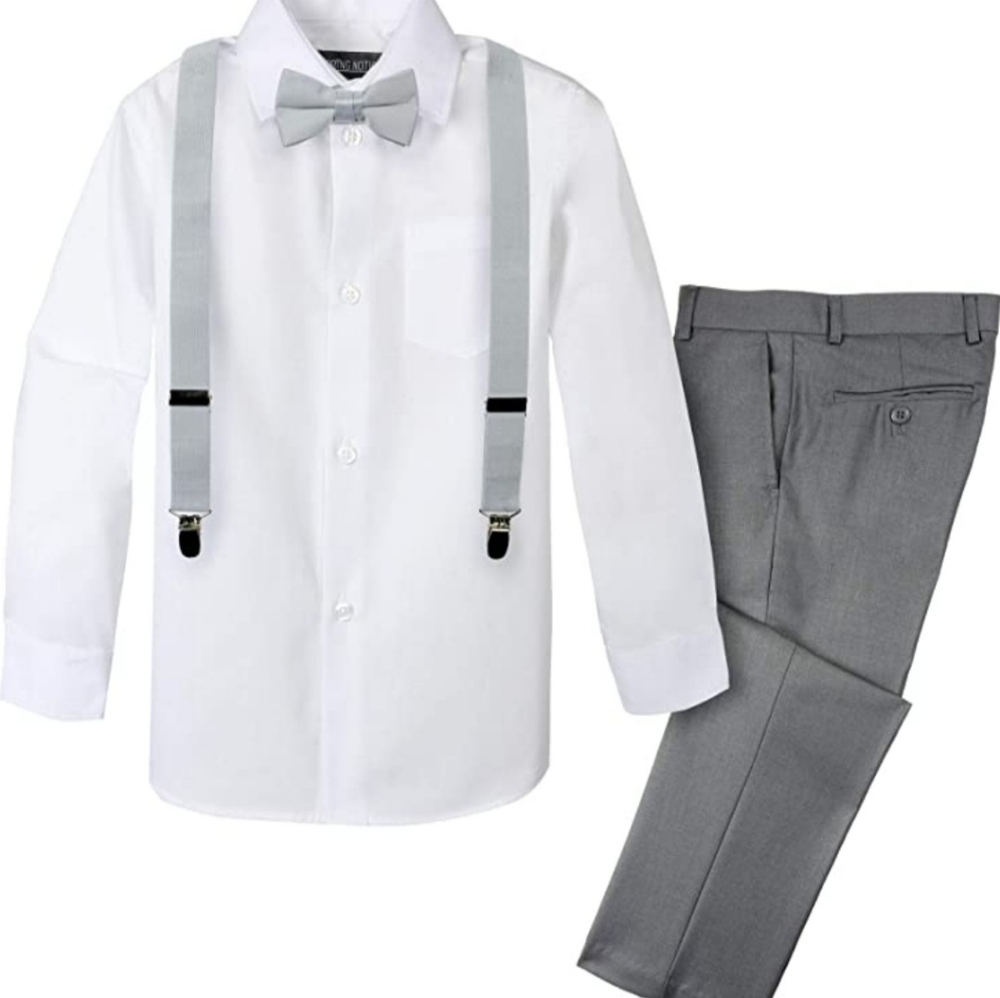 NEW Grey 4 piece outfit boys